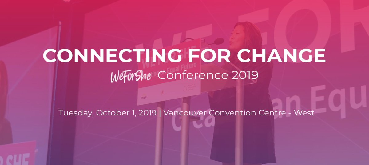North America’s largest conferences on gender diversity is nearly here. ...and it's happening in Vancouver. #WeForShe

weforshe.ca