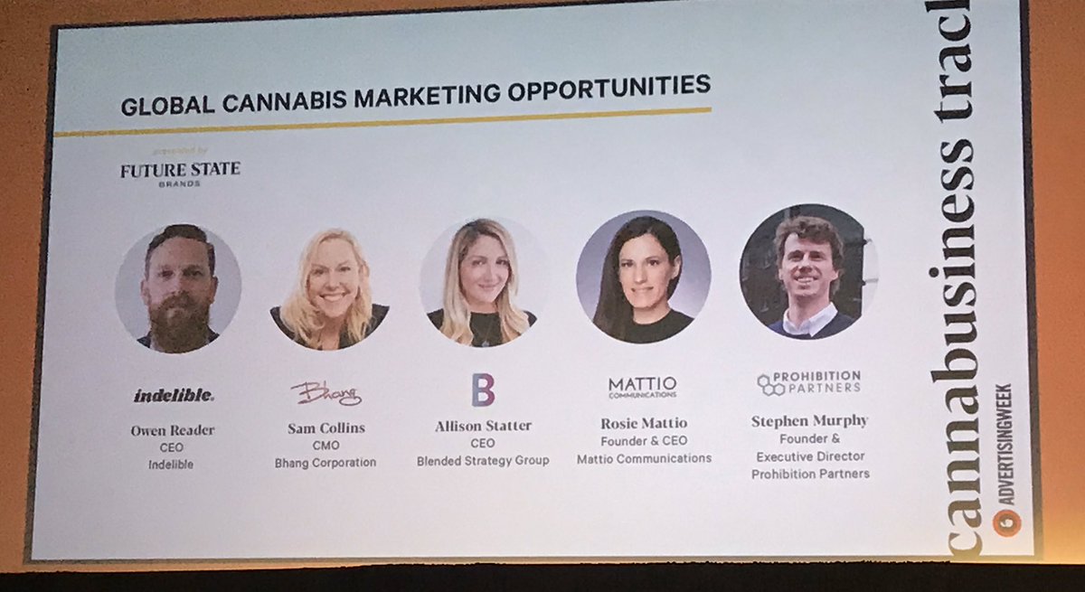 Industry experts speaking on canna-biz retail and marketing opportunities plus best practices #AWNewYork