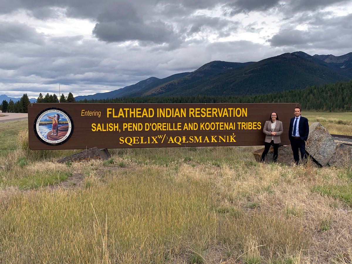 ACHPajorjani's tweet image. I had the honor of meeting this week with Kyle Felsman, Confederated Salish and Kootenai Tribes Historic Preservation Officer in MT. Our #ACHP contingent visited the #Flathead Indian Reservation and saw the Garden Wall of the #MissionMountains from #RavalliHill. @usachp