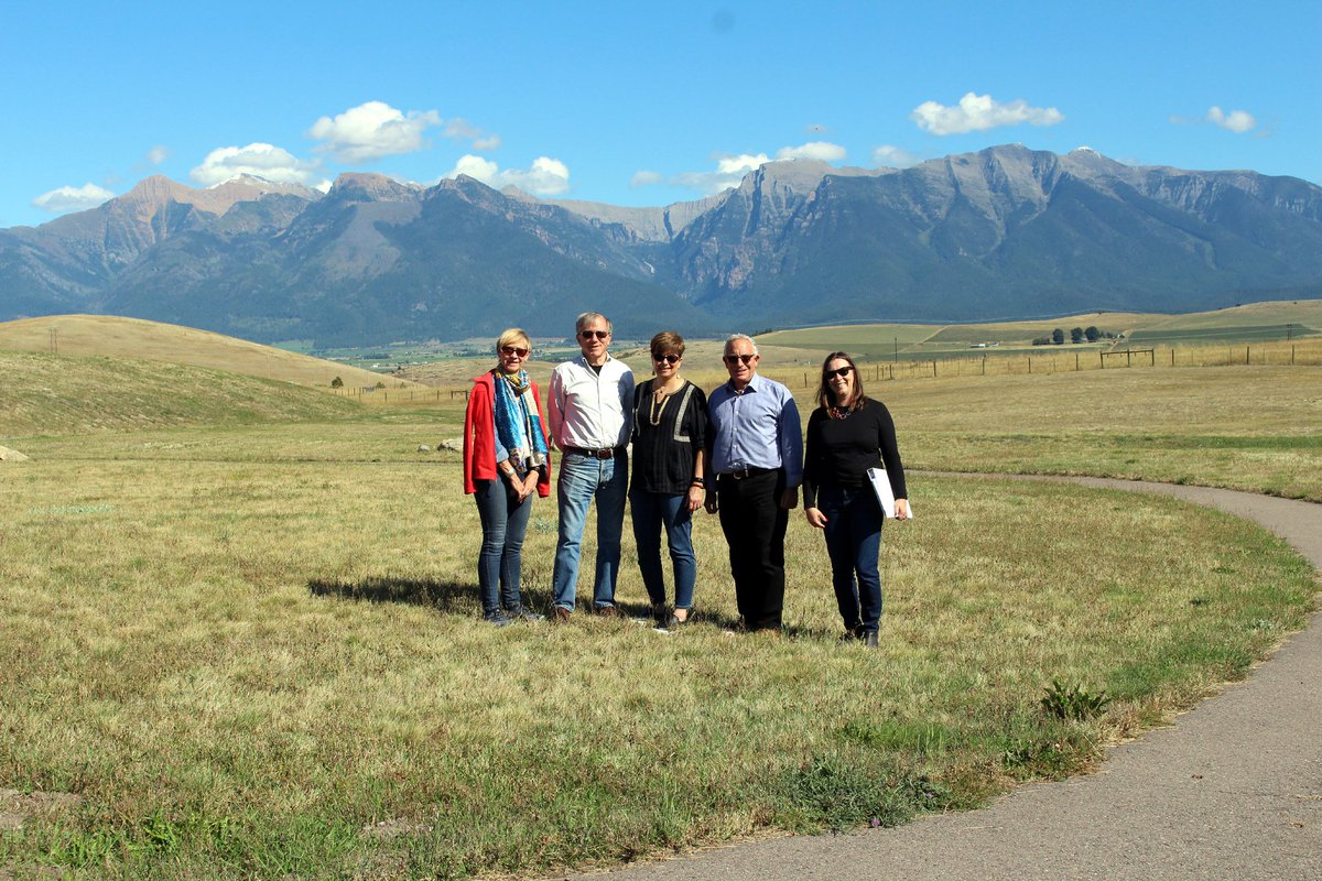 ACHPajorjani's tweet image. I had the honor of meeting this week with Kyle Felsman, Confederated Salish and Kootenai Tribes Historic Preservation Officer in MT. Our #ACHP contingent visited the #Flathead Indian Reservation and saw the Garden Wall of the #MissionMountains from #RavalliHill. @usachp