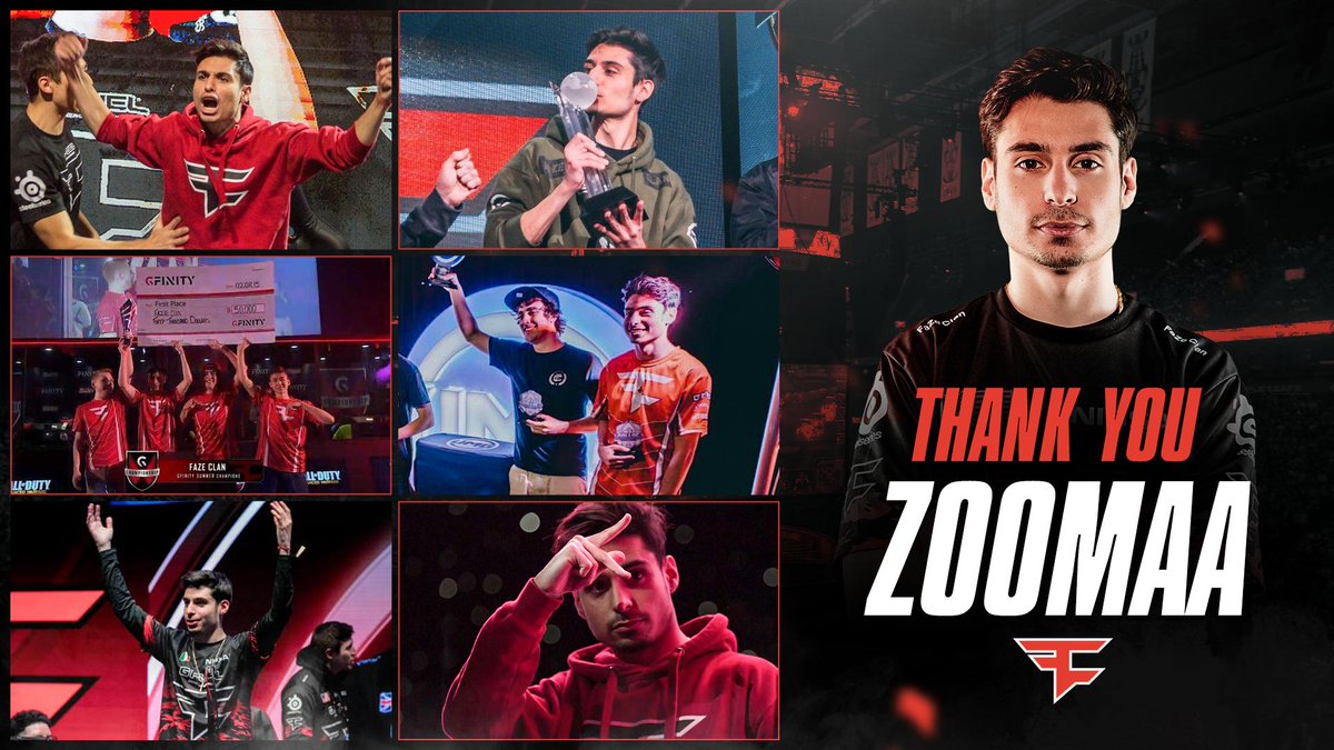 FaZeClan's tweet image. Today, @ZooMaa was officially transferred off FaZe Clan. His impact on our team and our culture during the time here are immeasurable. These past 4 years, trophies, &amp;amp; memories together won't ever be forgotten!

Tommy, from everybody at FaZe Clan: THANK YOU. #FaZeUp