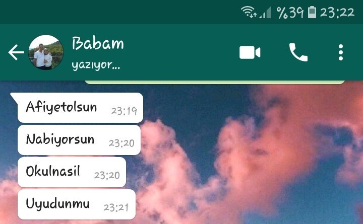 Bi duraydın da cevap vereydim keşke 😂😂