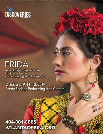 WelcomingATL's tweet photo. Celebrate Hispanic Heritage Month by attending the Atlanta Opera's most recent production of "Frida" which highlights the Mexican artist and revolutionary known for her work in the surrealism/magical realism movement!  https://t.co/KCfr7ZkPd2 https://t.co/BrpsLf2K95