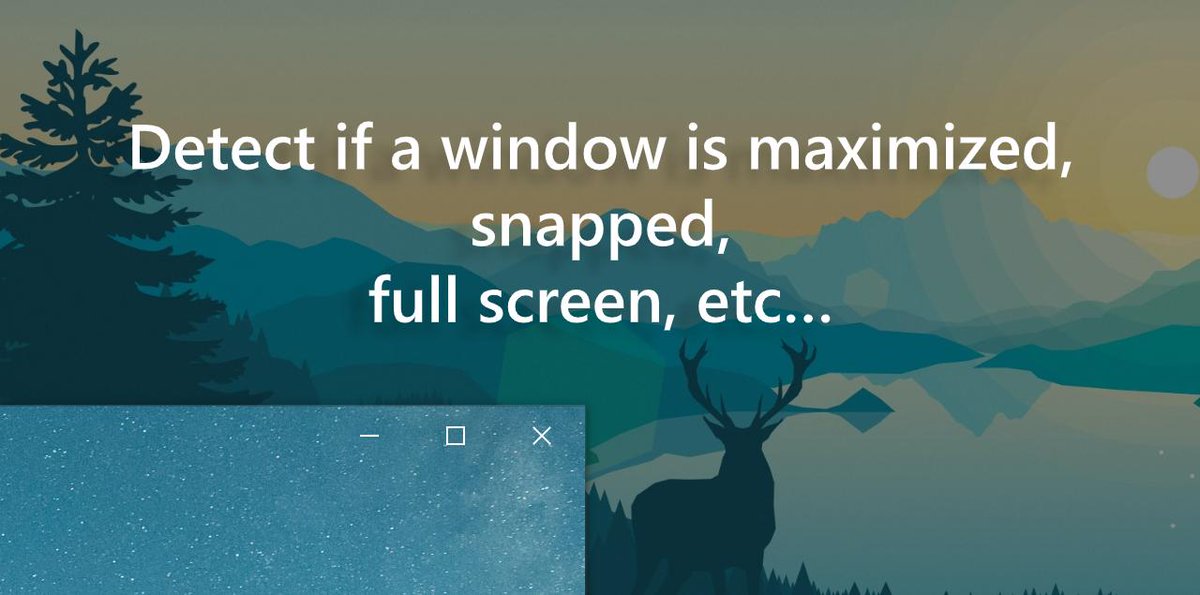 RudyHuyn's tweet image. If an API does not exist, create one. 

Here is a utility class requested by the community to detect the current display mode of a window! 

rudyhuyn.com/blog/2019/09/2… #UWPDev