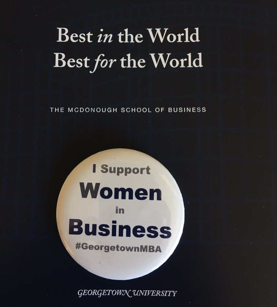 Participated in <a href="/CEOAction/">CEOAction</a>'s #CheckYourBlindSpots tour today <a href="/Georgetown/">Georgetown University</a>! The tour invites you to learn about bias "blind spots" through virtual reality tools. Really cool! Plus, picked up this <a href="/MSB_MBA/">Georgetown MBA</a> “Women in Business” button.