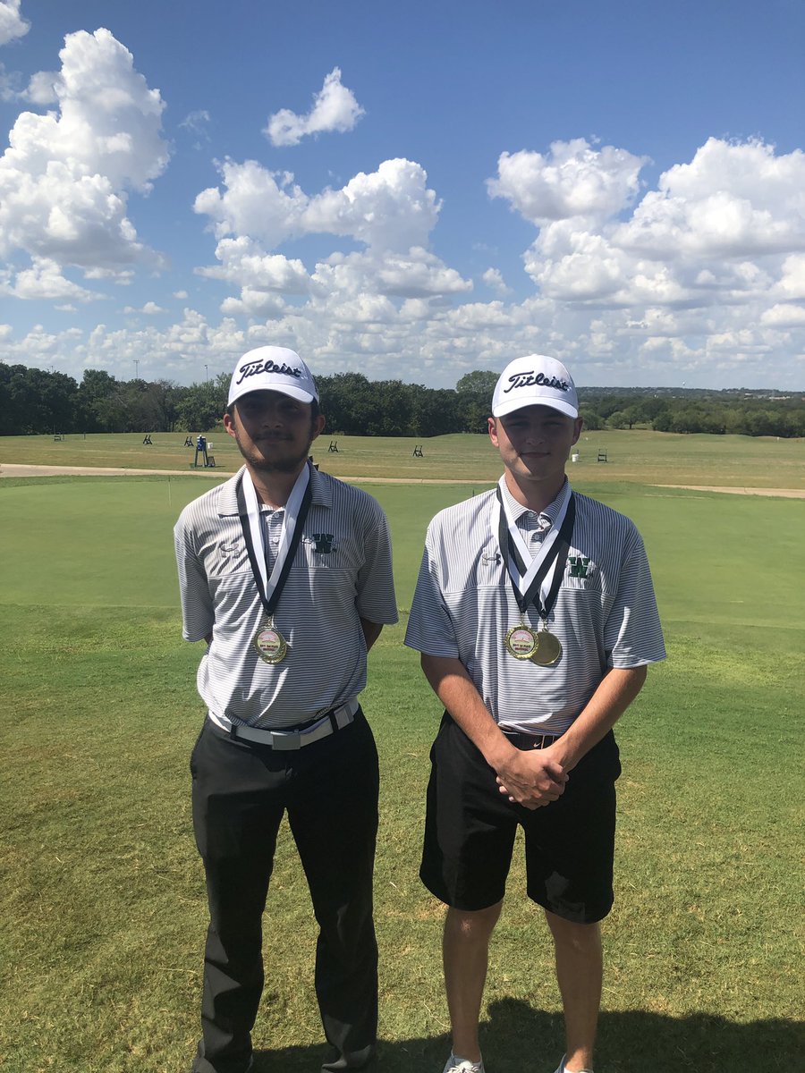 ndngolf's tweet photo. Congrats to the NDN Golf M2 Squad for winning the Burleson Tourney @ Hidden Creek today. NDNS shot a 346 with Daylin Sheehan 1st overall (79). Joseph Celsur places 2nd with 83. Indians play again on Oct 10th @ Thorntree Country Club. @WaxahachieHS @Waxahachielsd @NDNAthletics https://t.co/4ni9RlGQmZ
