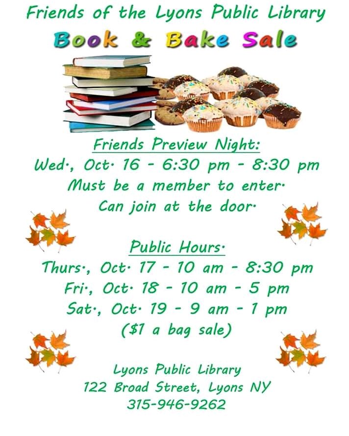 #booksale #bakesale #falldecor