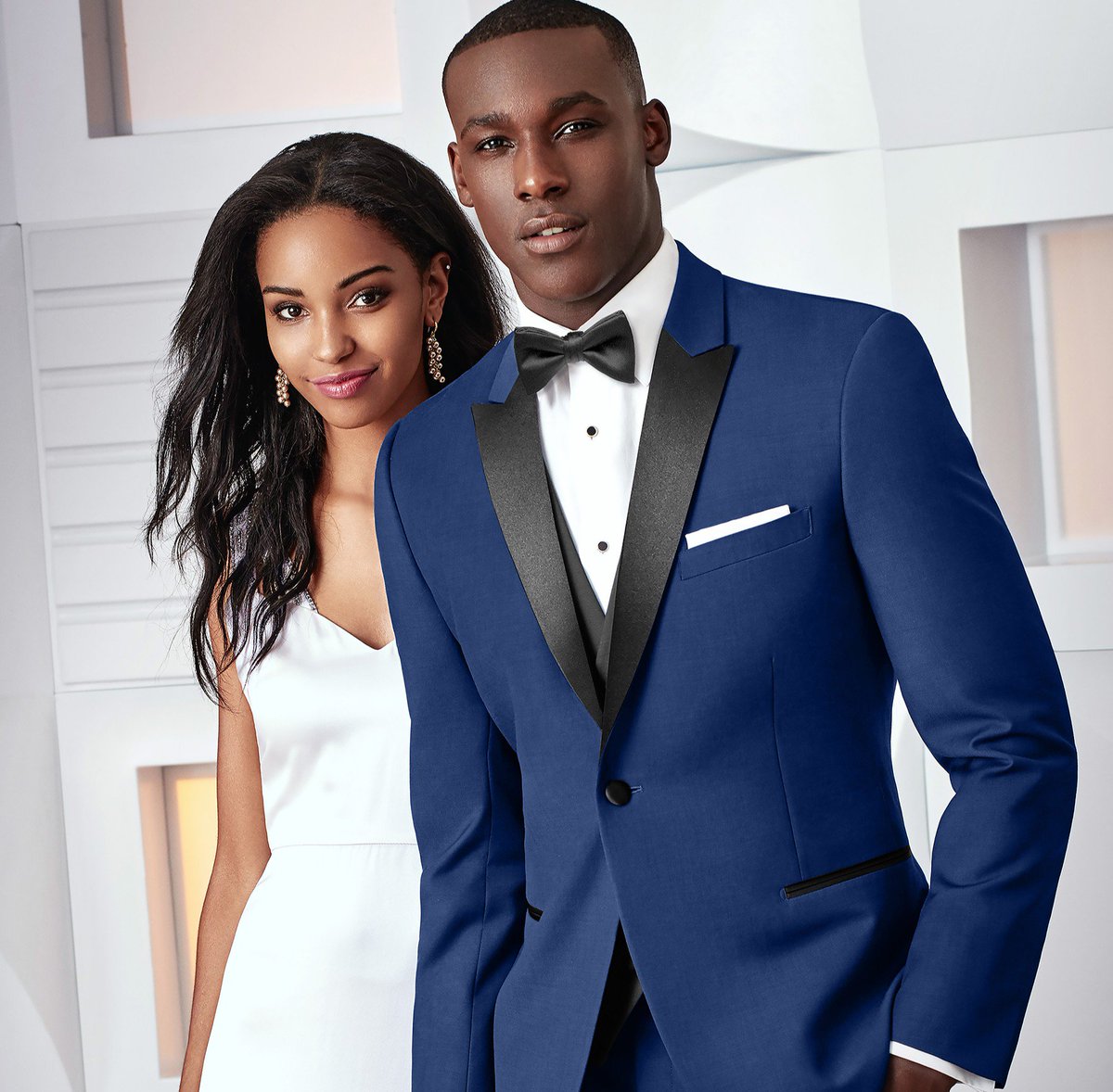 We can give you BOTH the perfect look!  This blue is so striking.  At Malmrose, we proudly offer Wedding Formal Wear that is as unique as YOU are!  Ask us how to get your Groom's Rental for FREE!

#MalmroseBridal #tuxrental #customsuitsforpurchase #designerclothing #utahbride