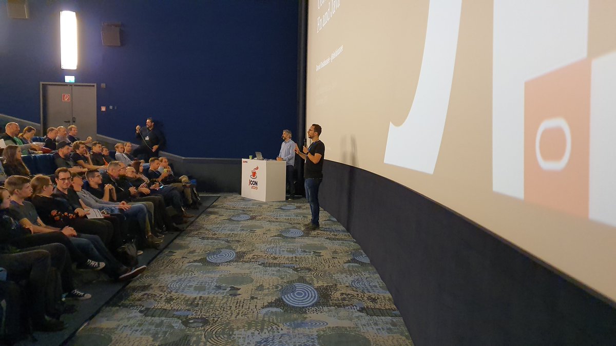 jcon_conference's tweet photo. This was the #JCON2019 #Cloud & #Serverless Day Keynote with David Delabassée from @Oracle about @OracleCloud #Functions with @Java and #FnProject !!!
Next year, we need a bigger cinema!
@OracleDevs @groundbreakers https://t.co/pnidkOjR5e
