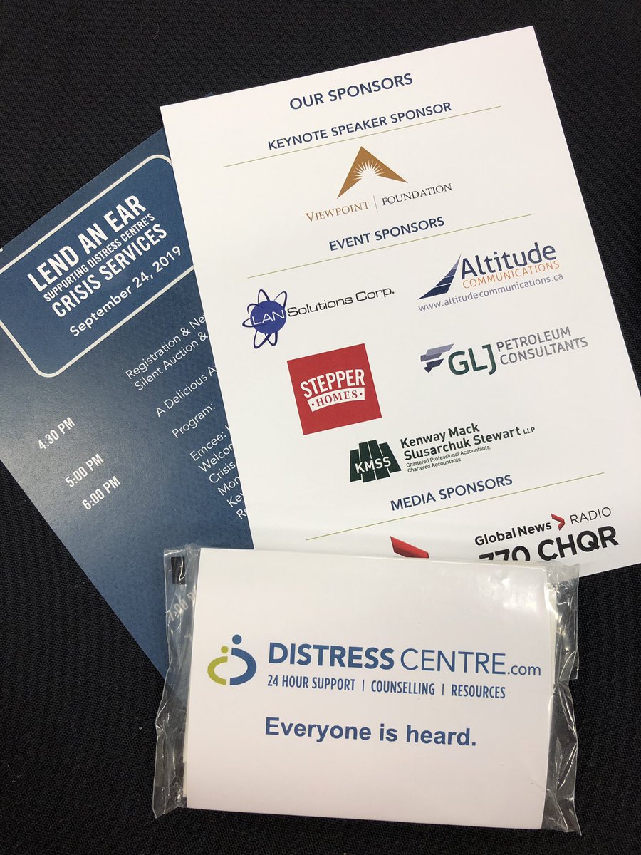 AltitudeComm's tweet image. What an evening at the @Distress_Centre Lend an Ear event! The speeches are always so touching and inspiring. So grateful this organization is here for any and all of us.