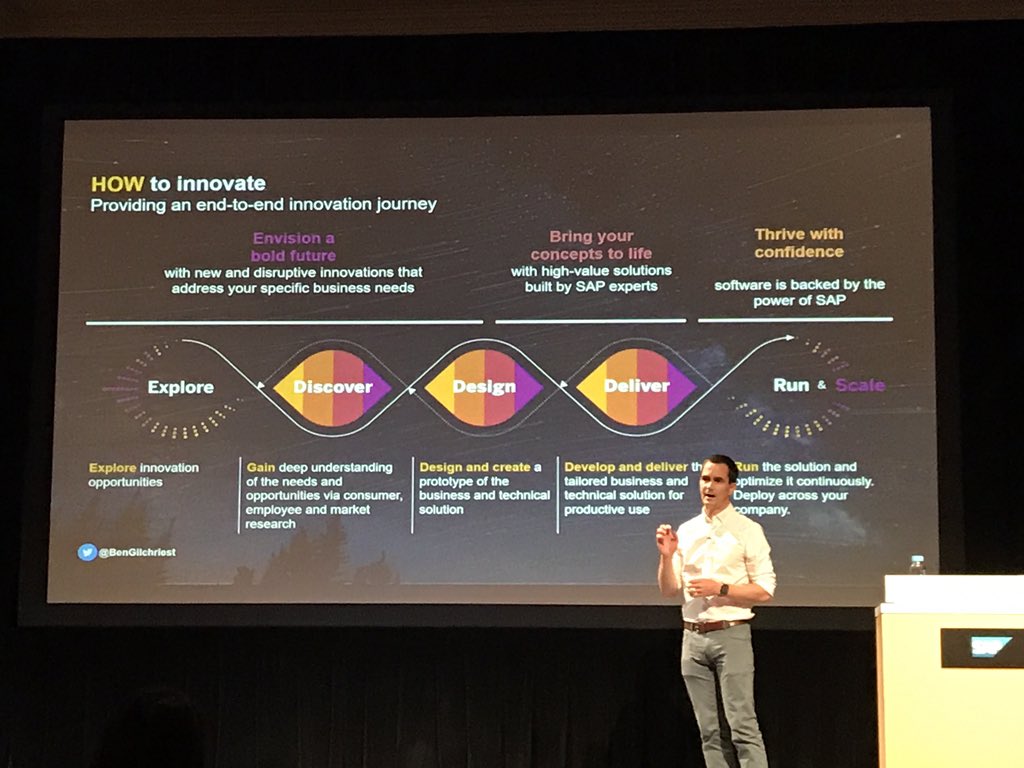 HauserAndreas's tweet image. Great presentation by @BenGilchriest at #SAPTechEd about #SAP‘s new human-centered innovation approach to make #innovation real
experience.sap.com/designservices…
