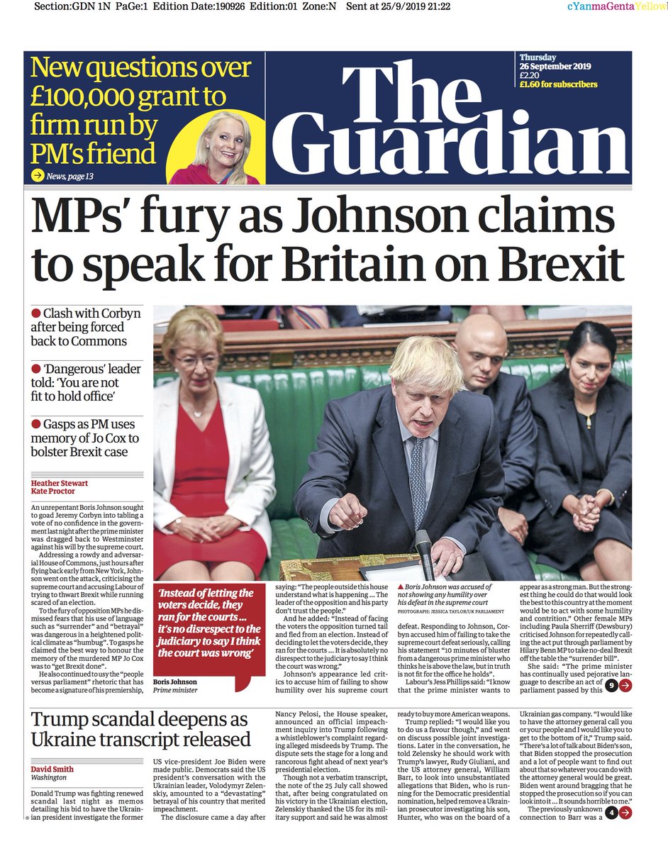 'Man with no shame' the papers on Boris Johnson's performance in the