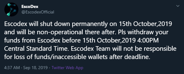 Rapids (RPD) - Exchange Delisted

• EscoDex: x.com/EscodexOfficia…

Get involved in Rapids (RPD): coinbelay.com/RPD

@RapidsRPD @EscodexOfficial #Rapids $RPD #Crypto #Blockchain #Staking #Masternodes