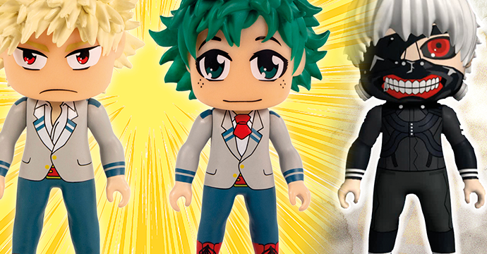 ComicBook's tweet photo. Titan Entertainment is bringing some exclusive figures of #MyHeroAcademia and #TokyoGhoul to NYCC this year!
https://t.co/urMZdexWlV https://t.co/8byzRK2FlM