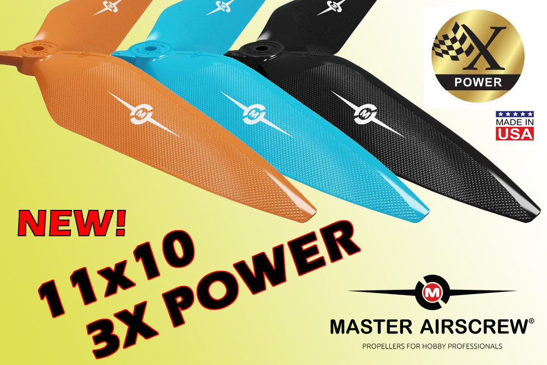 MasterAirscrew's tweet photo. We have new colors and a new size of "3X Power" props for X-Class and Beast-class drones!
HURRY! We're celebrating with a sale!
https://t.co/zI9GhU6pFN
#masterairscrew #prop #propeller #xclass #beast #3blade #drone #multirotor #racing #fpv https://t.co/1VXdYkAC81