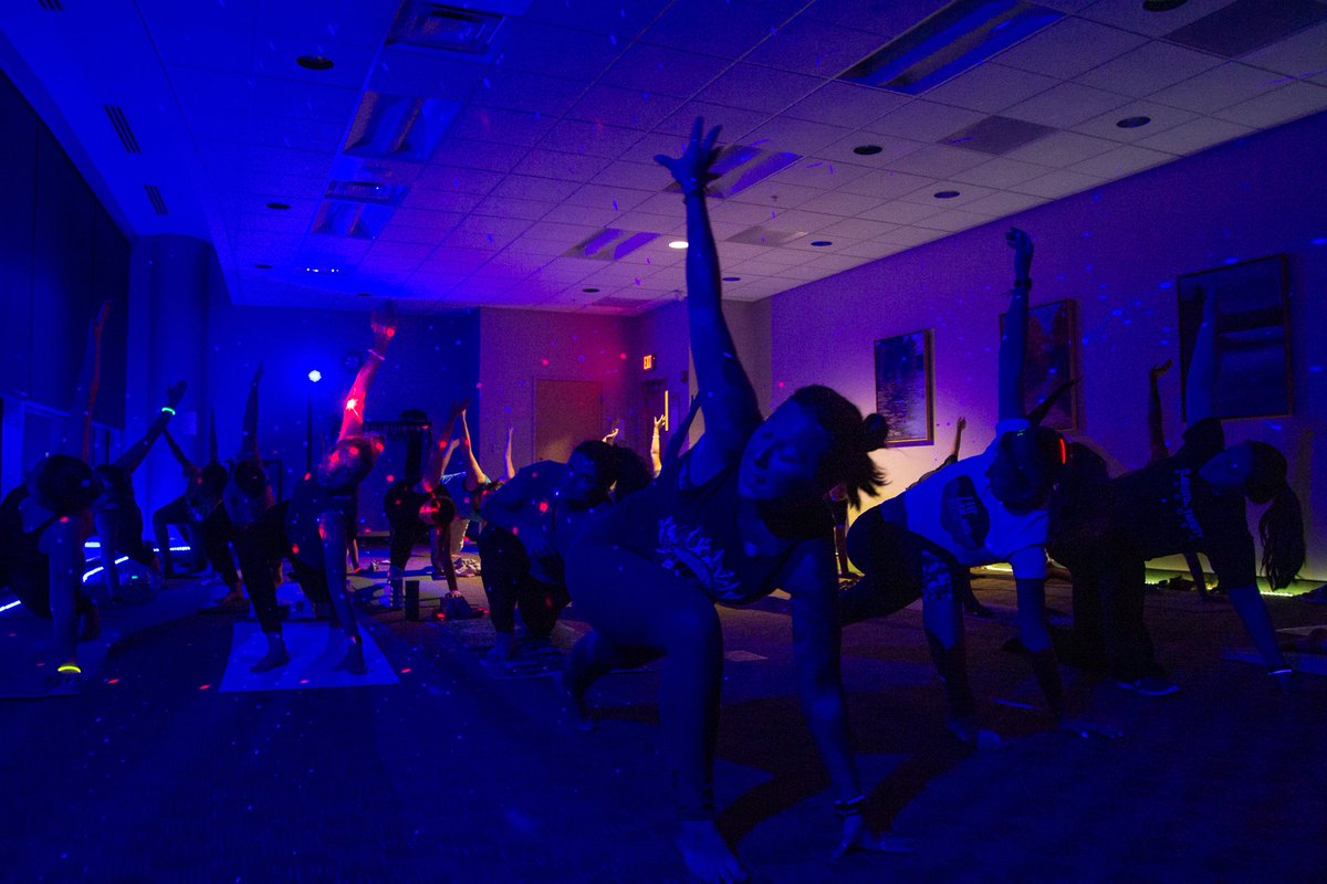 EasternMichU's tweet image. Recently, the new yoga craze has made a stop at EMU. Deep House Yoga hosted by the EMU Office of Wellness &amp;amp;Community Responsibility, is a soulful, melodic ride that brings together yoga, electronic/house music and an LED light show for a new take on this classic practice! #TRUEMU