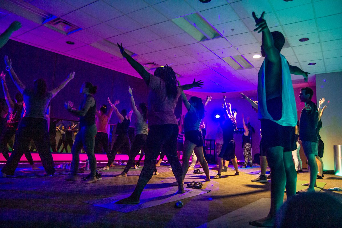 EasternMichU's tweet image. Recently, the new yoga craze has made a stop at EMU. Deep House Yoga hosted by the EMU Office of Wellness &amp;amp;Community Responsibility, is a soulful, melodic ride that brings together yoga, electronic/house music and an LED light show for a new take on this classic practice! #TRUEMU