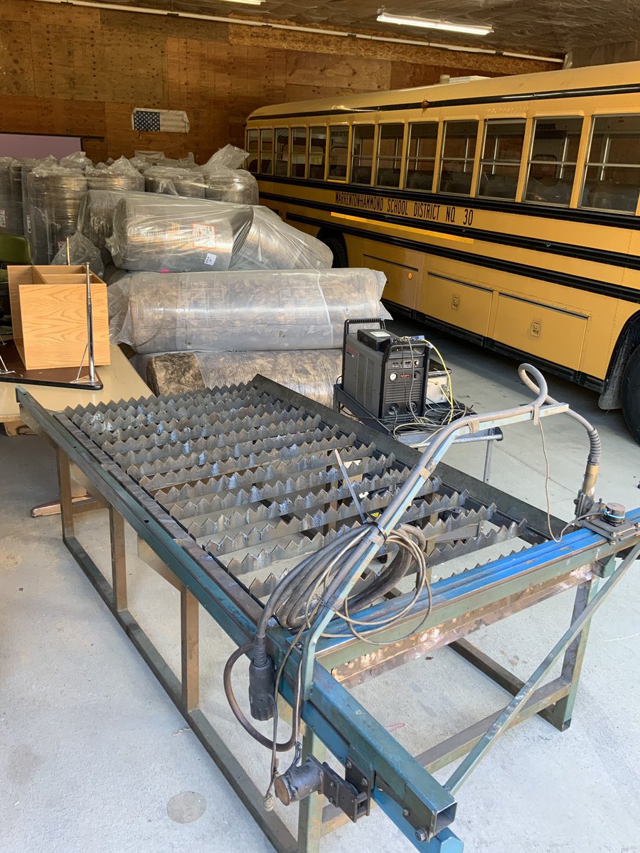 WarriorSTEM's tweet image. “New” #cnc #plasmacutter! Can’t wait to get it fired up! @Hypertherm @OregonCTE