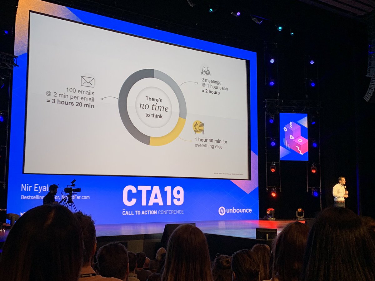 bridgetgraf's tweet image. Great talk by @nireyal to make yourself #indistractable