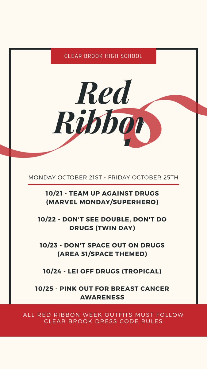 Red Ribbon Week Themes!