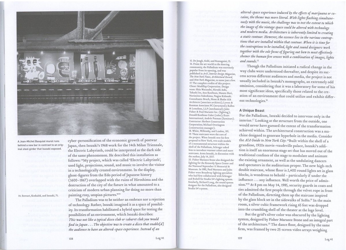 1of2 Here is a great essay on it: "An Organisation of Hedonistic Pleasures: The Palladium"From Log 41 by Ivan L Munuera