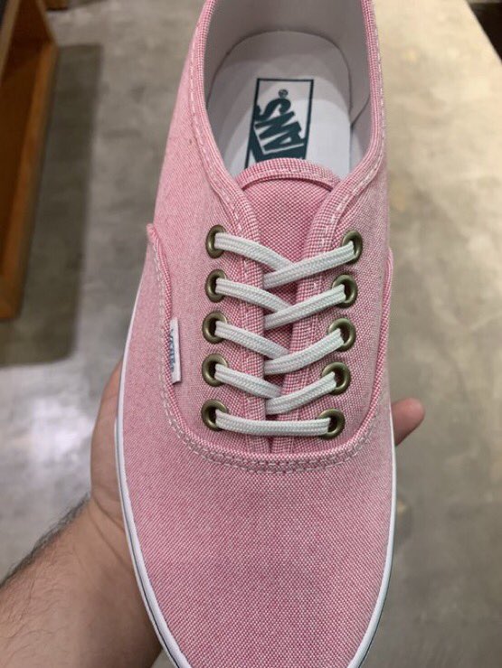 pink recycled vans