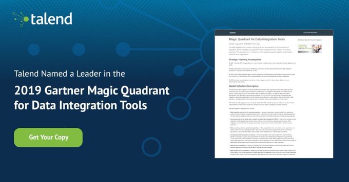 Gartner analyzed 16 data integration vendors for ability to execute and completeness of vision. Find out what makes a Magic Quadrant Leader in the 2019 Gartner Magic Quadrant for Data Integration Tools report. buff.ly/2MHD0qu @Talend via @antgrasso #TalendInfluencer