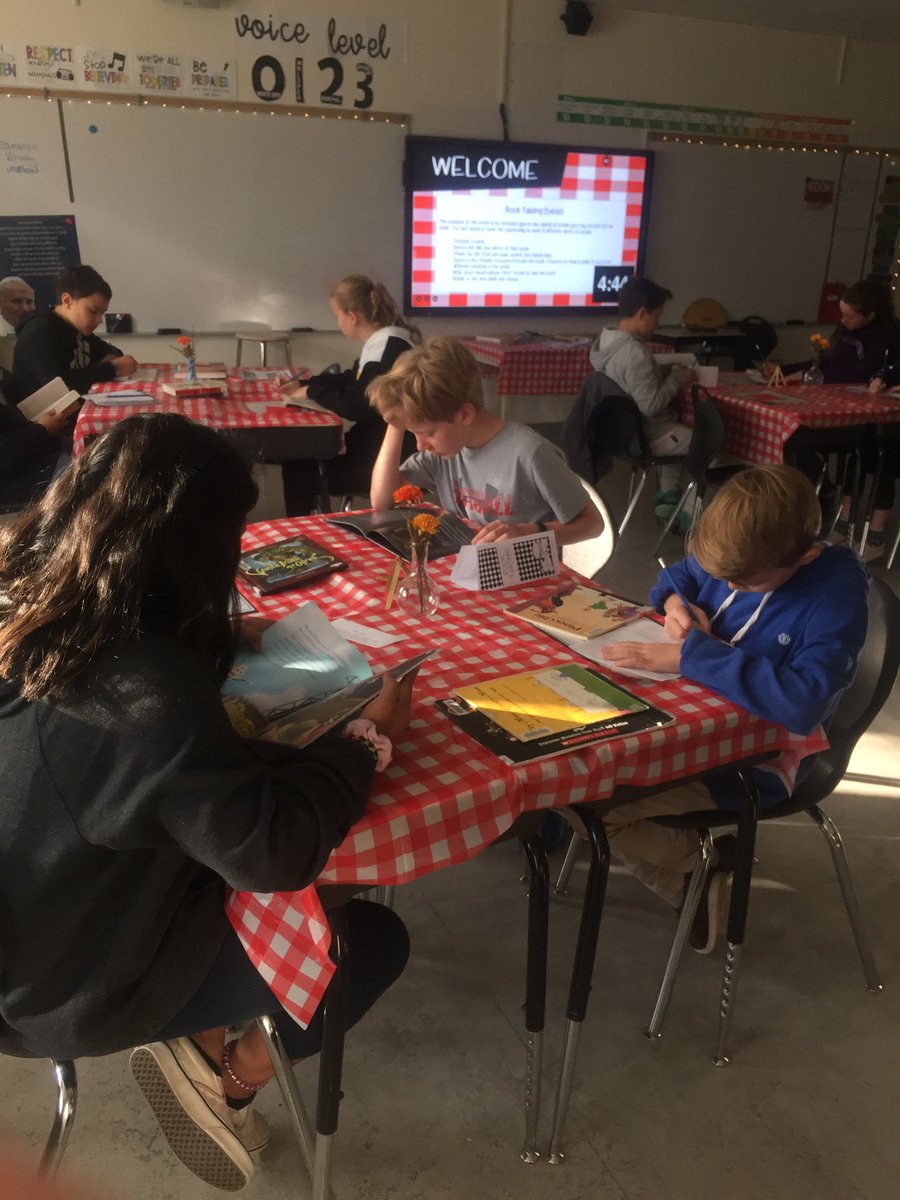 Sixth graders from <a href="/stjp2cs/">St. John Paul II</a> were hungry for books and explored different genres today in our first ever Book Tasting!!! #studentengagement #booktasting #readersareleaders