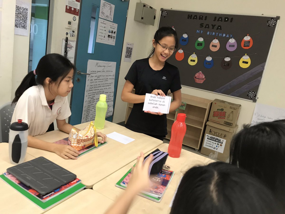 IMYC Year 8 Communication BM. Year 8 Advance BM class have done their IMYC Assignment in BM.Played flipped card game to create map.The students were so enthusiastic in completing this assignment.We can communicate through map too, right !! <a href="/secondaryBM/">HISBM</a> <a href="/rickysinghPE/">Ricky Singh</a> <a href="/cikgu_dessy/">Cikgu Dessy</a>