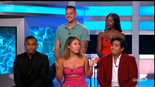 BBGossip's tweet photo. NOW Julie brings up Bella and Nick....... Bella says NO ONE deserves to be treated like that.....  #bb21 https://t.co/rQqvp8fvhO