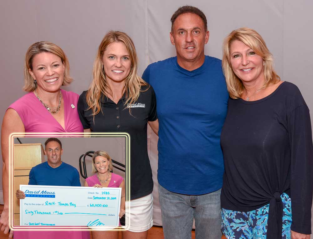 We are so thankful to David & Nicole Maus for their support of RMHC Tampa Bay with their recent golf tournament. These funds go a LONG way to helping us care for pediatric families!