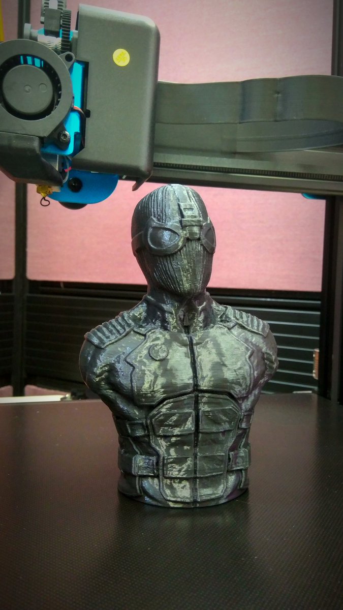 Plas3D's tweet image. The first official print. @Artillery3d1 @3DArtillery SW X1 is awesome. Highly detailed Night Monkey by @RoberRollin in Pro PLA Black at 0.2mm layer. #plas3d #artillery3d #SWX1 #nightmonkey #spiderman2