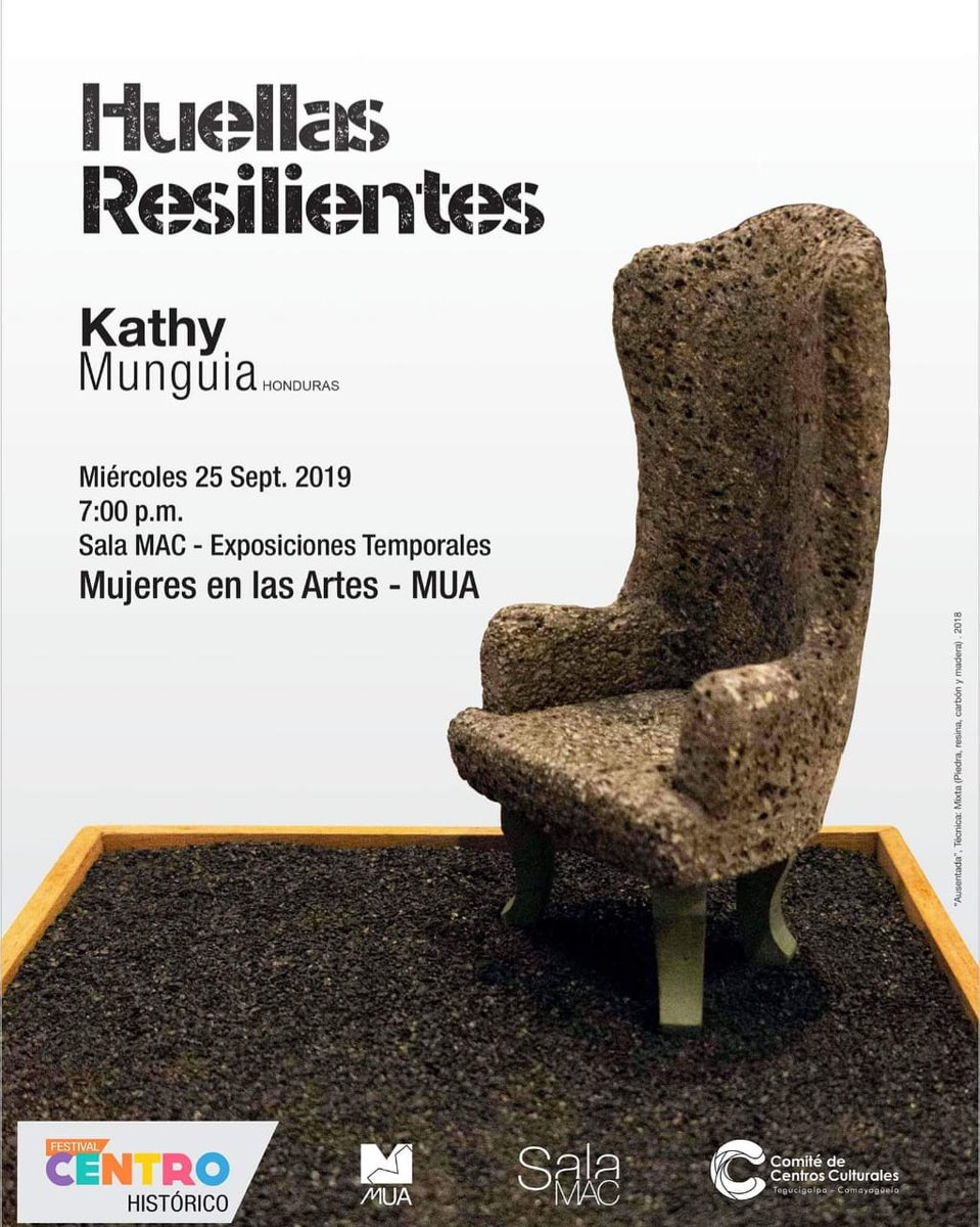 CCCTeg's tweet photo. #SalaMac #MuaHN #KathyMungia
#ComiteCentrosCulturales #FestivalCentroHistorico
Exposición #HuellasResilientes de la artista Kathy Mungia en la #SalaMac de MUA - Horarios de martes a viernes de 9:00 a.m. - 5:00 p.m. Sábado: de 9:00 a 3:00 p.m.
@muahn https://t.co/AIH0q4WGBR