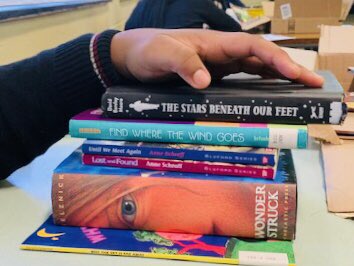 stm_raiders's tweet photo. what’s cooler than reading books you ask???
.
.
.
what about making poetry with the titles???
.
.
our librarian created a making experience entitled spine book poetry and let’s just say the scholars were deeply engaged 
.
.
#CCAMakes  #CCAWonders #CCAJoy #makerempowerment https://t.co/KKUFXGa2NH