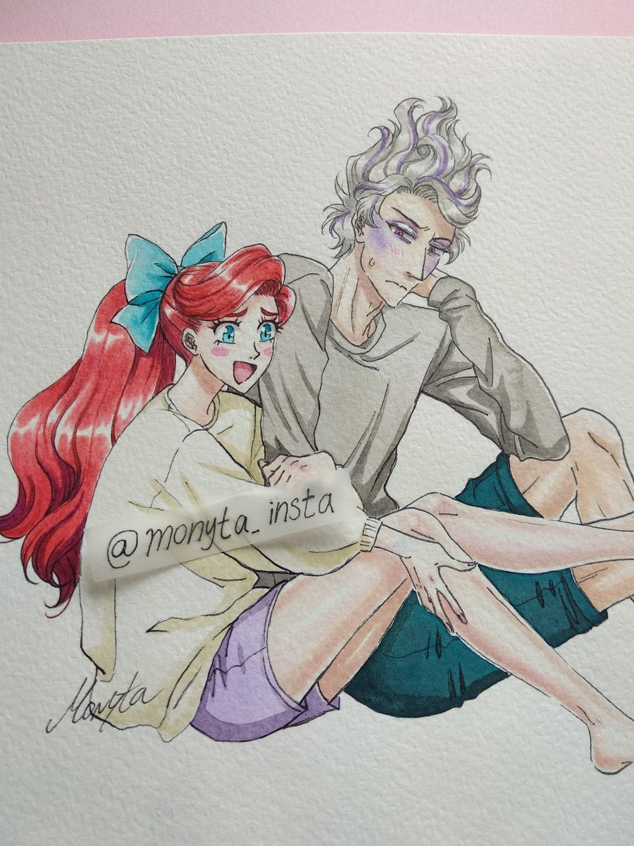 Monyta_art28's tweet photo. Just two sea creatures talking about legs 🦵
#watercolour #tokyodisneysea #villainrecruiters #eightfootjoe #エイトフットのジョー #ariel #thelittlemermaid #disney https://t.co/2qhzsWB7mQ