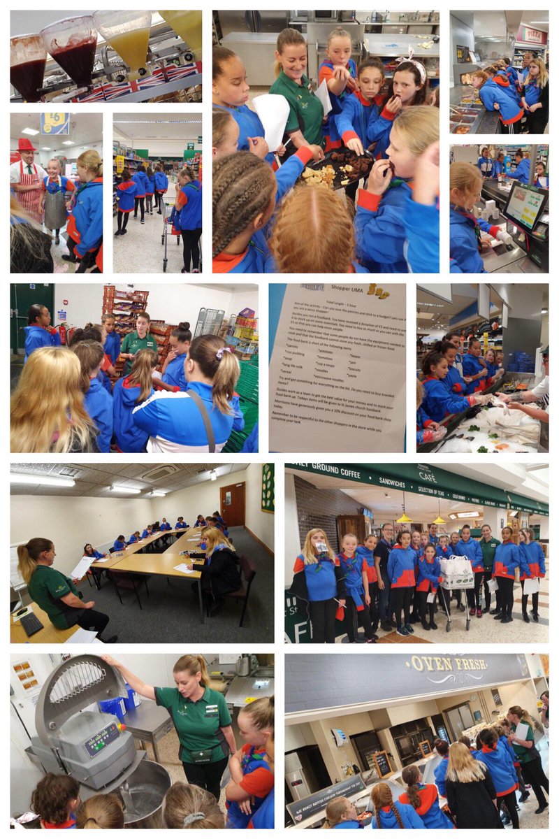Girls from 63rd Rawthorpe Guides went to the Morrisons’ Foodmaker and Shopkeeper Tours, going behind the scenes with lots of product sample. Finished off with an activity of Savvy Shopper where the girls bought items on a budget for the local food bank!
