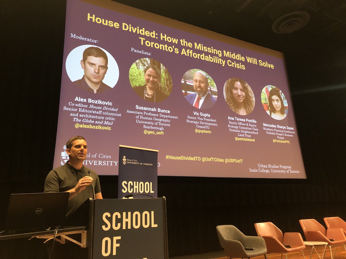 shaunabrail's tweet photo. House Divided: How the Missing Middle Will Solve Toronto’s Affordability Crisis

Moderated by @alexbozikovic and featuring @guptavic, Ana Teresa Portillo @parkdaleland, Mercedes Sharpe Zayas @parkdalePPE and @geouoft Susannah Bunce
#HouseDividedTO https://t.co/2SBea3MMLe