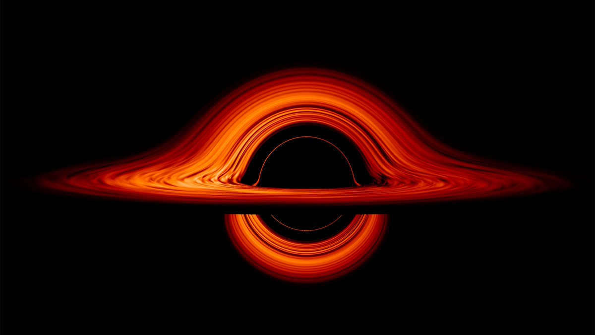 fcain's tweet photo. This is what we'd see if we could get close to a black hole -  https://t.co/9Mm5ii1Idx https://t.co/j4rWfygPYs