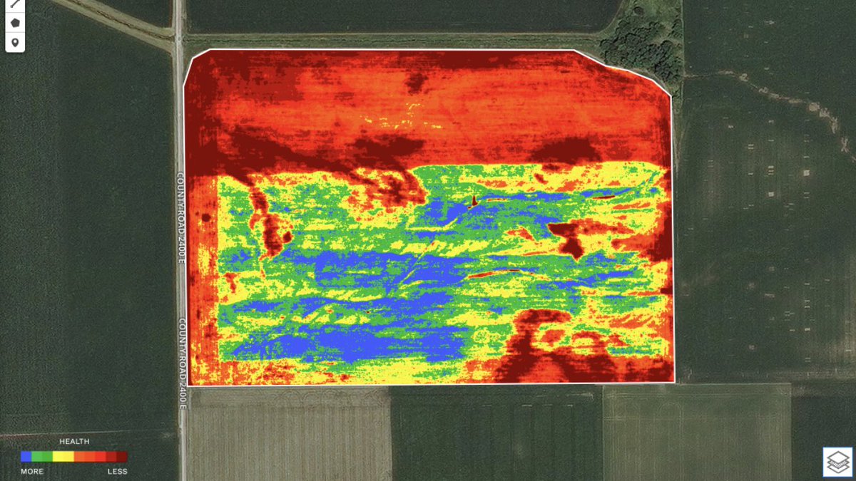 BrownFarmIL's tweet photo. Where is the fungicide trial?  When you don’t need the application map 50+ days after application you know you’ve got the longest lasting product hands down. #REVYTEK #BASFTweets https://t.co/O0xBbyuNdk