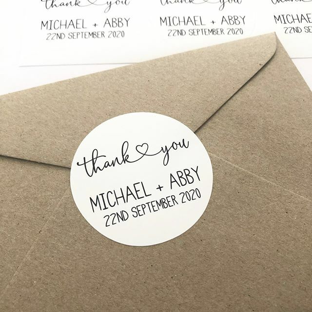 I love creating these beautiful personalised stickers. These are perfect for wedding favours, personalising your wedding stationery and so much more.⠀⁠
#personalisedstickers #weddingstickers #weddinglabels ⁠
.⁠
.⁠
.⁠
.⁠
.⁠
#thankyoustickers #tha… ift.tt/2l8YFvm