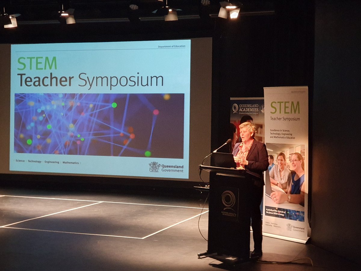 ReenieRoxanne's tweet photo. #qldstemsymposium
#qldstateschools
Are we preparing our students today for 'their' futures? 
Robin Rosengrave https://t.co/D75Esdg0jv