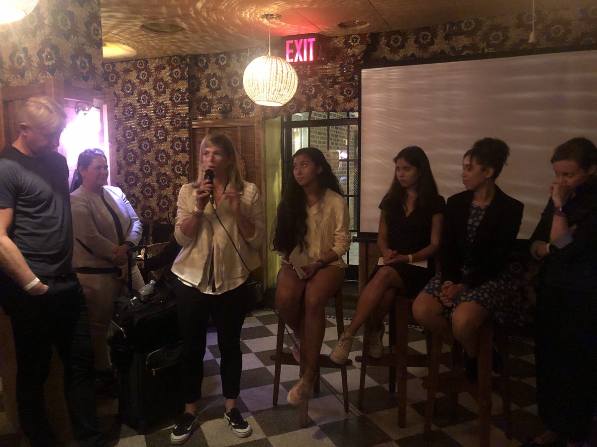 futerra's tweet photo. Business leaders and youth climate leaders  at our #honestgeneration event tonight. Big push from youth for business to lead - otherwise we won’t buy and forget us ever working for you #climateweeknyc https://t.co/wc5akJqEg8