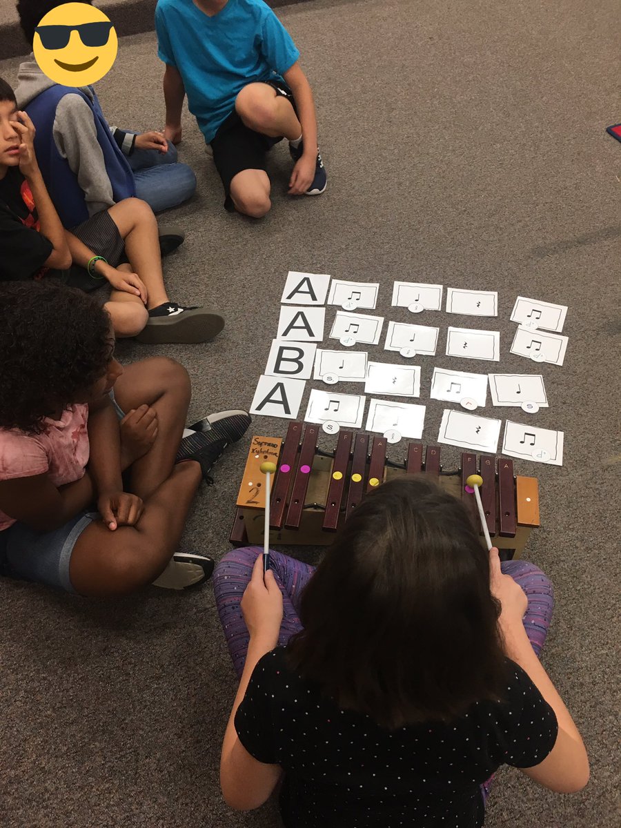 5th graders composing melodic patterns while reviewing various musical forms! Then performing their composition for the class! <a href="/PFISDfinearts/">PfISD Fine Arts</a> <a href="/WindermereES/">Windermere ES</a> #pfisdfinearts