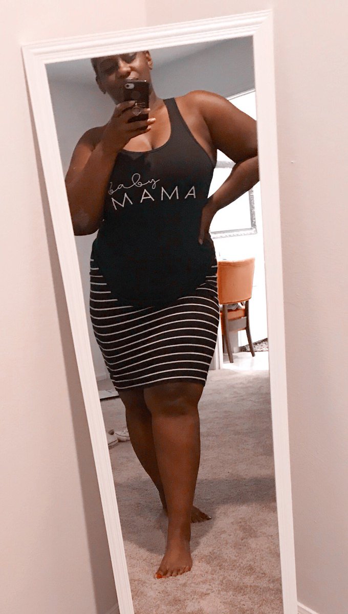 AllThingsMikita's tweet photo. You guys!!! I got the best #BloggerMail today! I’m obsessed w/ this #BabyMama shirt from #OHBabyBoxes
NO! I am not pregnant, but the baby daddy calls me baby mama all the time and I 🥰
Anyway, go watch my IG stories to see all my mail https://t.co/HsmZQhQ7Ti #AllCurves #NoBreak https://t.co/QHGc7vz2xb