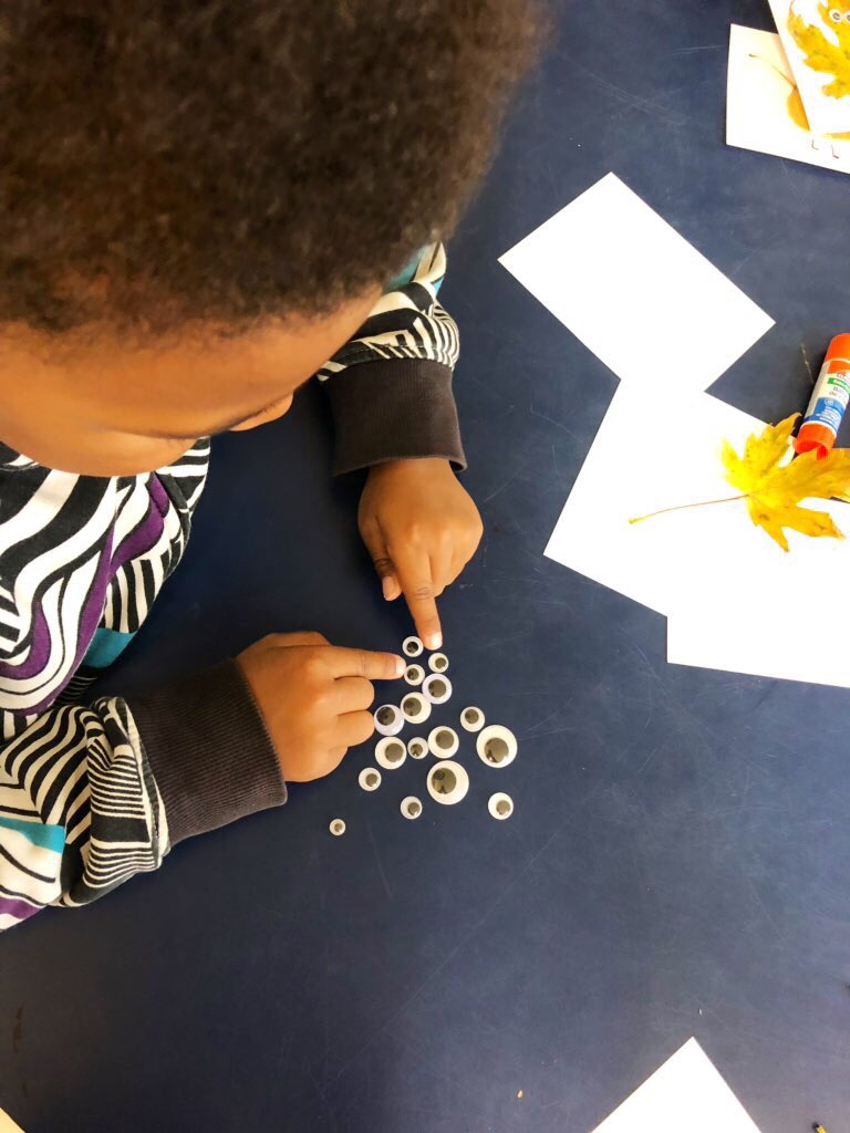 MsSarahWebb's tweet photo. Inspired by Lois Elhert’s “Leaf Man”, we made our own little leaf creatures!

“Drawing the legs are easy for me, because today I learned how to write the letter ‘l’!” -MS https://t.co/qlp4m7VkCl