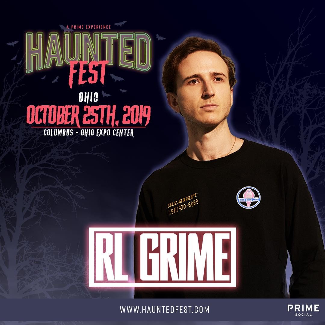 PrimeMusicFest's tweet photo. We're only one month away from @rlgrime hitting the stage at #HauntedfestOhio! Go grab your tickets now at https://t.co/5nlPJ4gXb4 https://t.co/tdjF0uGCwv