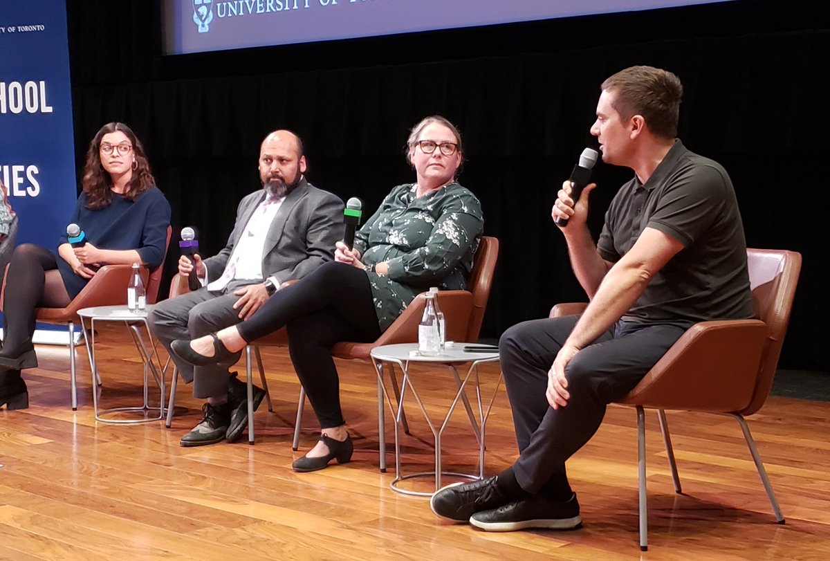 UofTCities's tweet photo. We need better public spaces, better designed spaces people use and appreciate, says tonight's #HouseDividedTO  moderator and book co-editor, @alexbozikovic https://t.co/9I4B56QcIg