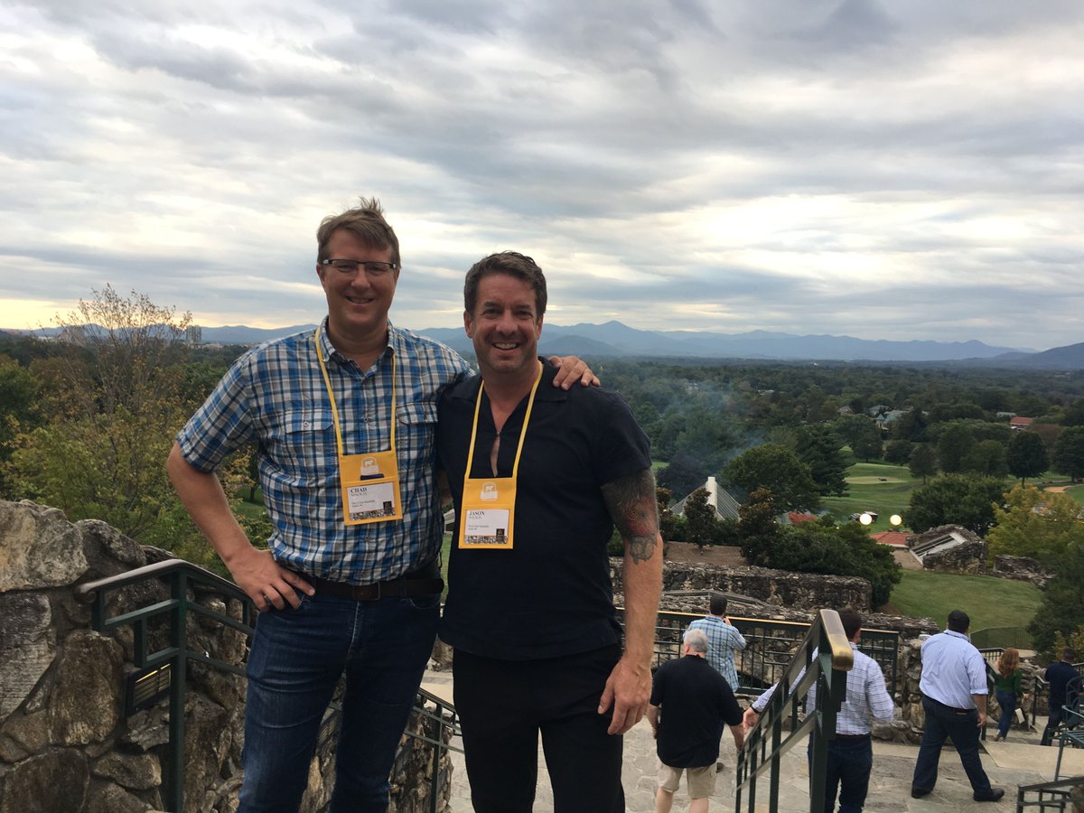ElGauchoSteak's tweet photo. CEO Chad Mackay and Culinary Director Chef Jason Wilson are enjoying their time at the @CertAngusBeef Conference this week, learning about our sourcing partner, and of course, taste testing! #beefthatisbest #beefbash19 #bestangusbeef https://t.co/cogRv5f8Rc