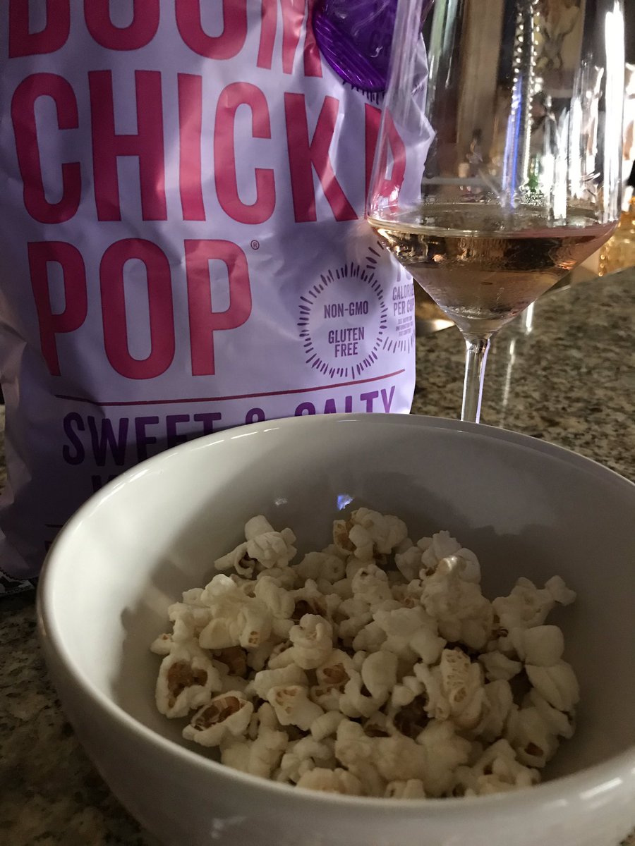 Weird wine pairings??...how about kettle corn and Rosé. Works for me! 💕 #WineDownWednesdays #WineWednesday #winepairings #WednesdayVibes