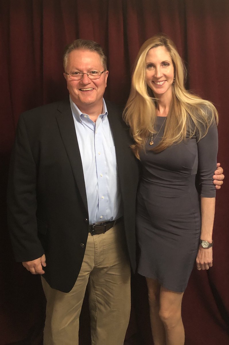 JimPolito's tweet photo. Who’s more Trumpian? The President or Ann Coulter? Find out who gets my vote tomorrow morning at 7:10. We’re all in #WashingtonDC with @FAIRImmigration for #F2F2019 https://t.co/Bb8gzVZPuZ